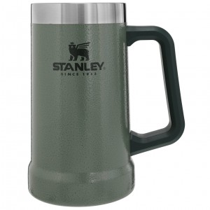 Stanley Adventure Big Grip Beer Stein | 24oz Mugs Hammertone Green | PQ0263417