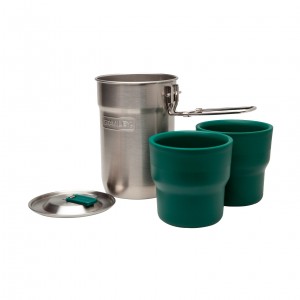 Stanley Adventure Nesting Cook Set | 24o z Pot & 10 oz Cups Stainless | ZW4206831