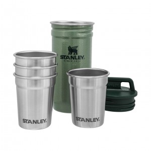 Stanley Adventure Nesting Shot Glass Set Hammertone Green | FU1346085