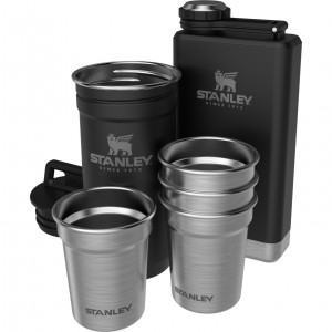 Stanley Adventure Pre-Party Shotglass + Flask Set Matte Black | MH3650871