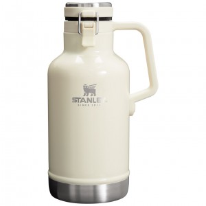 Stanley Classic Easy-Pour Insulated Beer Growler | 64 oz Cream Gloss | QK9580642