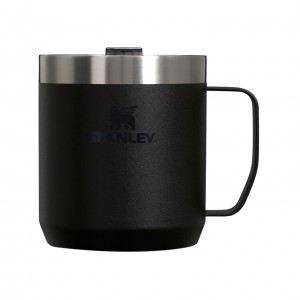 Stanley Classic Legendary Camp Mug | 12 OZ | Travel Tumbler Black 2.0 | XV7364901