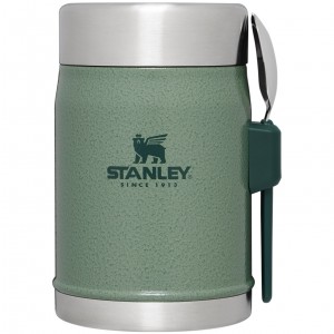 Stanley Classic Legendary Insulated Food Jar + Spork | 14 OZ Hammertone Green | XJ0129476