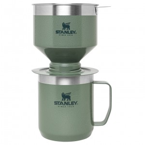 Stanley Classic Perfect-Brew Pour Over Set | Camp Coffee Maker Hammertone Green | IV3170249