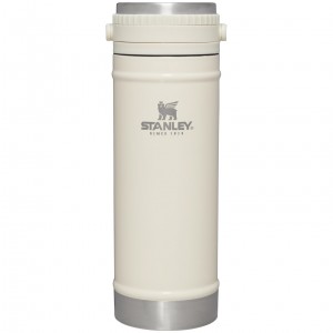 Stanley Coffee Mug w/ Integrated French Press | 16 oz Cream Gloss | ZP6504892