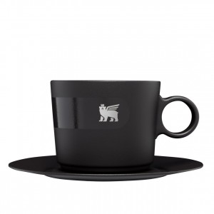 Stanley The DayBreak Cappuccino Cup & Stillness Saucer | 6.5 OZ Foundry Black | LE8093576