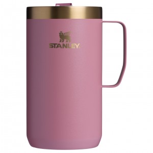 Stanley The Fall Refresh Stay Hot Camp Mug | 24 OZ Antique Pink | CI7384125