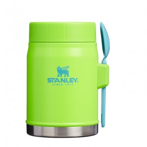 Stanley The Heat Wave Classic Legendary Food Jar + Spork | 14 OZ Bright Lime | ZO9451036