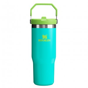 Stanley The Heat Wave IceFlow™ Flip Straw Tumbler | 30 OZ - Stanley Create Tropical Teal | VQ7210685