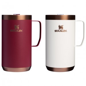 Stanley The Holiday Stay Hot Camp Mug Set | 24 OZ Gilded Pomegranate/Gilded Marshmallow | MJ6537920