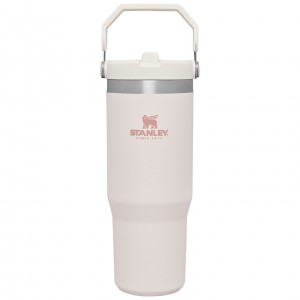 Stanley The IceFlow Flip Straw Tumbler | 30 OZ | Insulated Water Rose Quartz | TA3625194