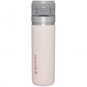 Stanley The Quick Flip Go Water Bottle | 24 OZ Rose Quartz | DV7926384