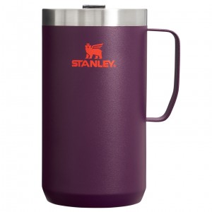 Stanley The Stay-Hot Camp Mug | 24 OZ Plum | TF3201976