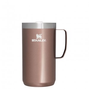 Stanley The Stay-Hot Camp Mug | 24 OZ Rose Quartz Glow | DN8214590