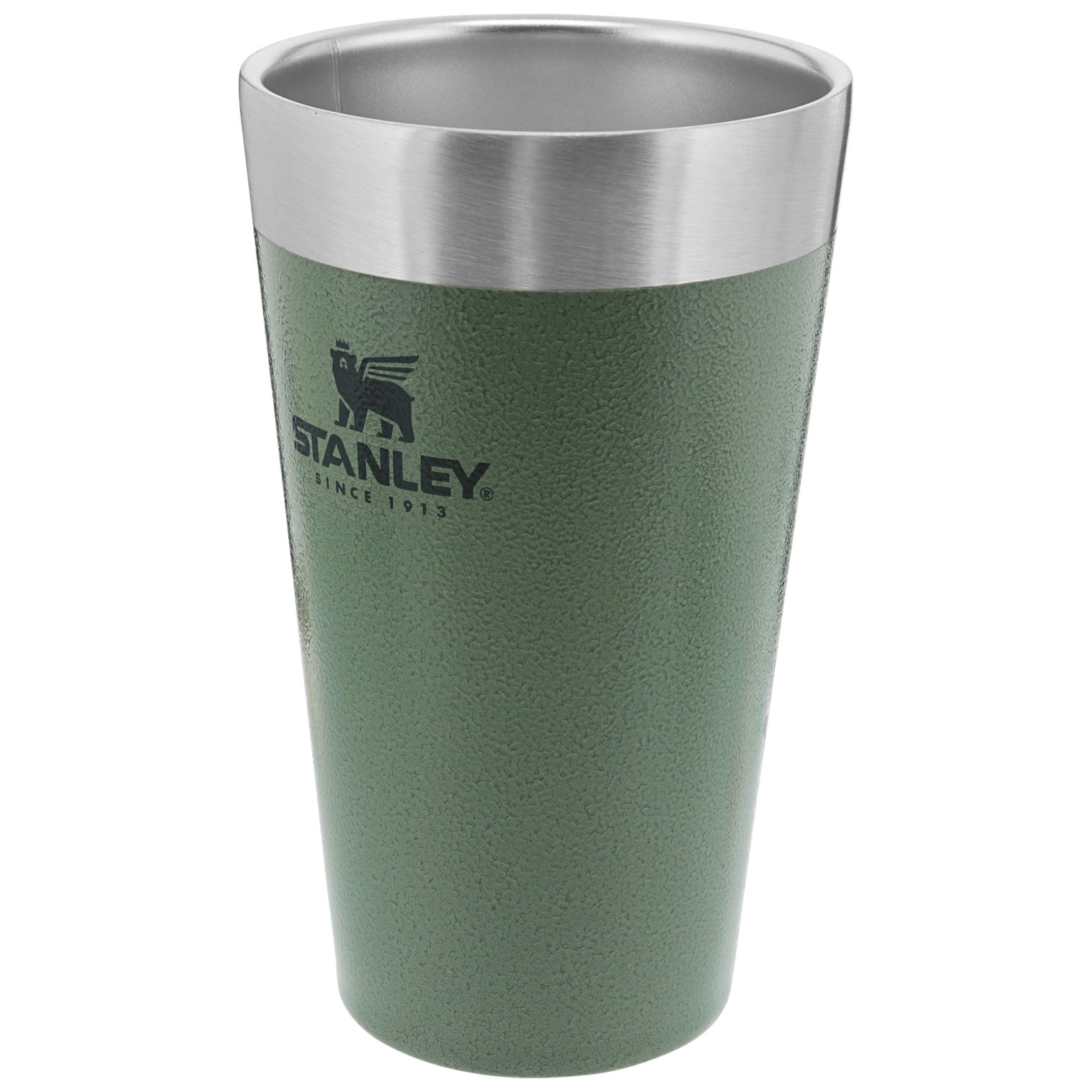 Stanley Adventure Stacking Stainless Steel Beer Pint | 16oz Tumbler Hammertone Green | KW3189027