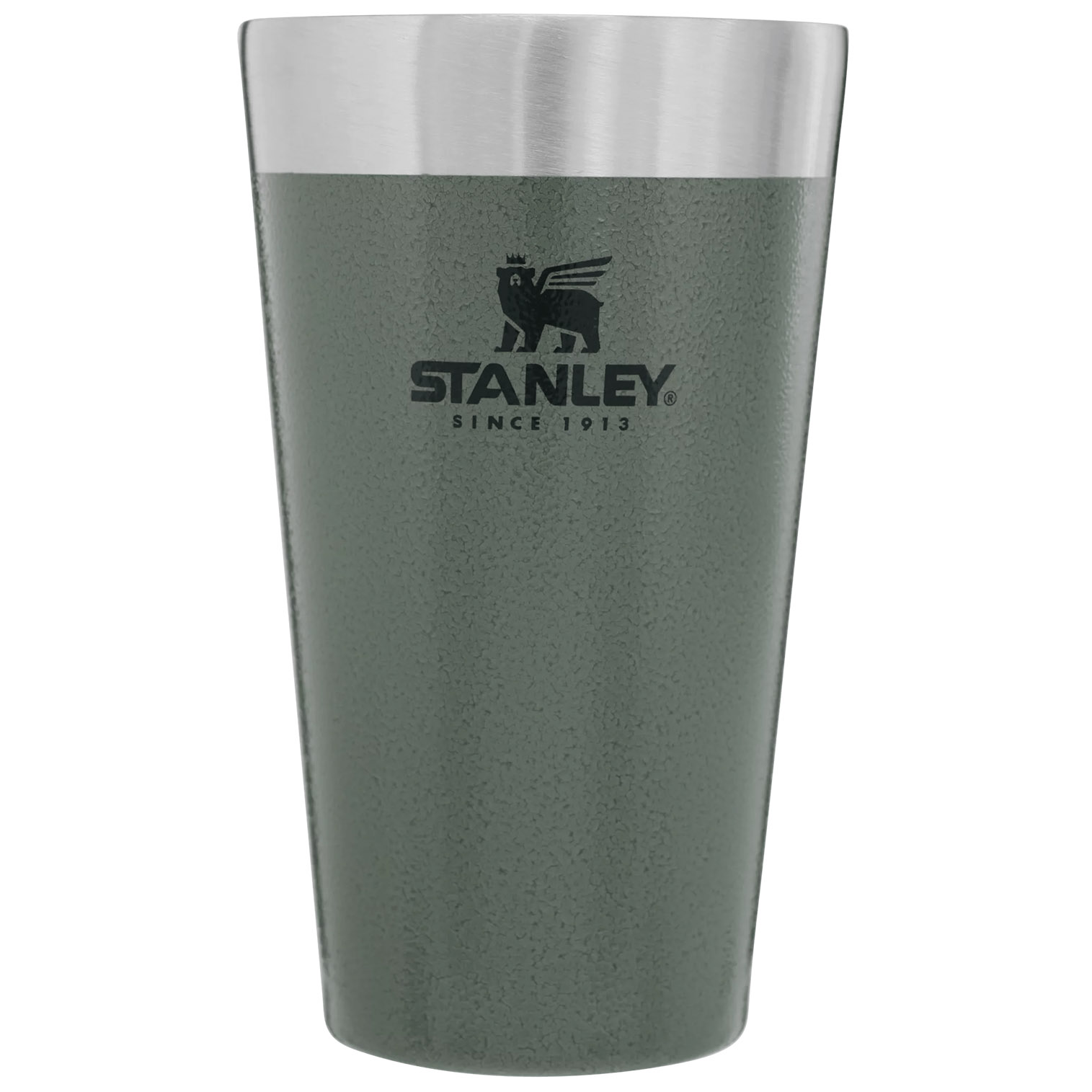 Stanley Adventure Stacking Stainless Steel Beer Pint | 16oz Tumbler Hammertone Green | KW3189027