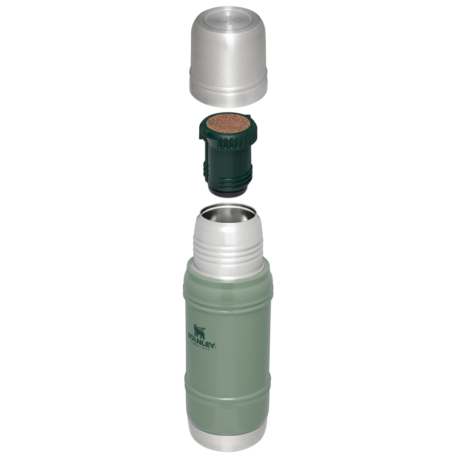 Stanley Artisan Thermal Bottle | 20 OZ Hammertone Green | LU7143065