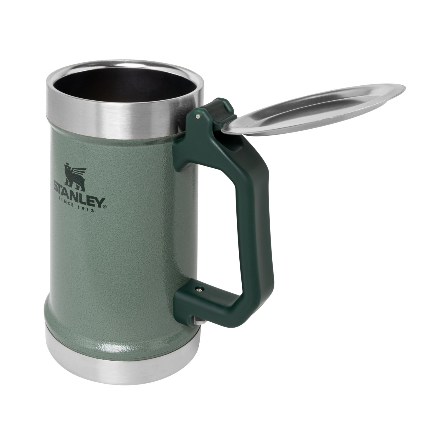 Stanley Classic Bottle Opener Beer Stein | 24OZ Mug Hammertone Green | XU7248135