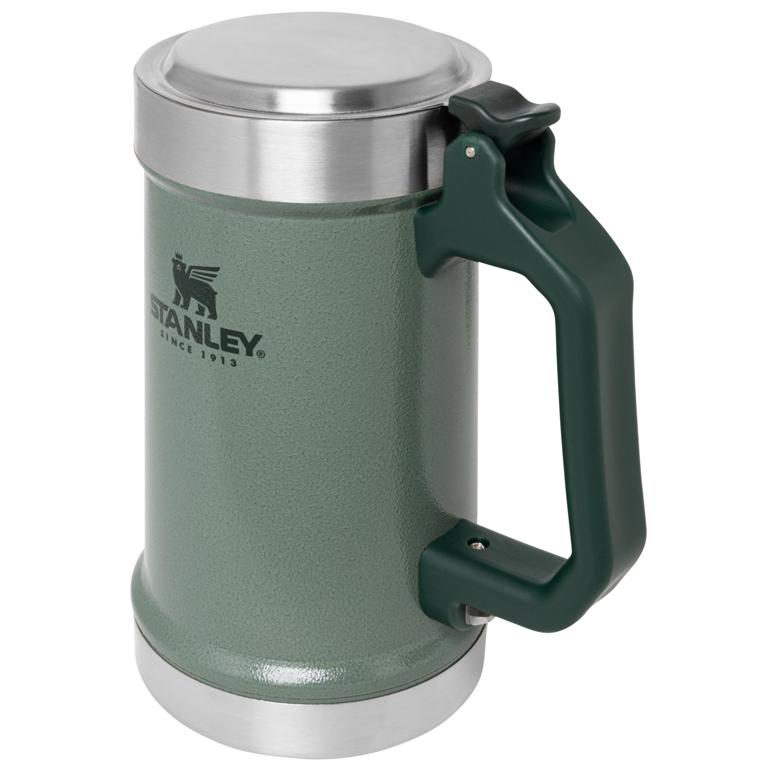 Stanley Classic Bottle Opener Beer Stein | 24OZ Mug Hammertone Green | XU7248135