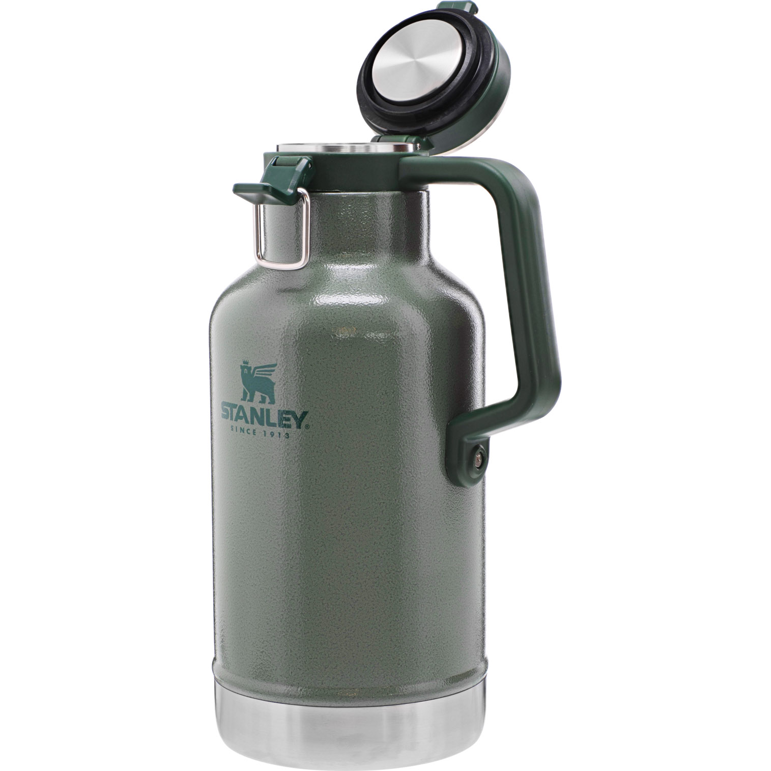 Stanley Classic Easy-Pour Insulated Beer Growler | 64 oz Hammertone Green | VU9734586