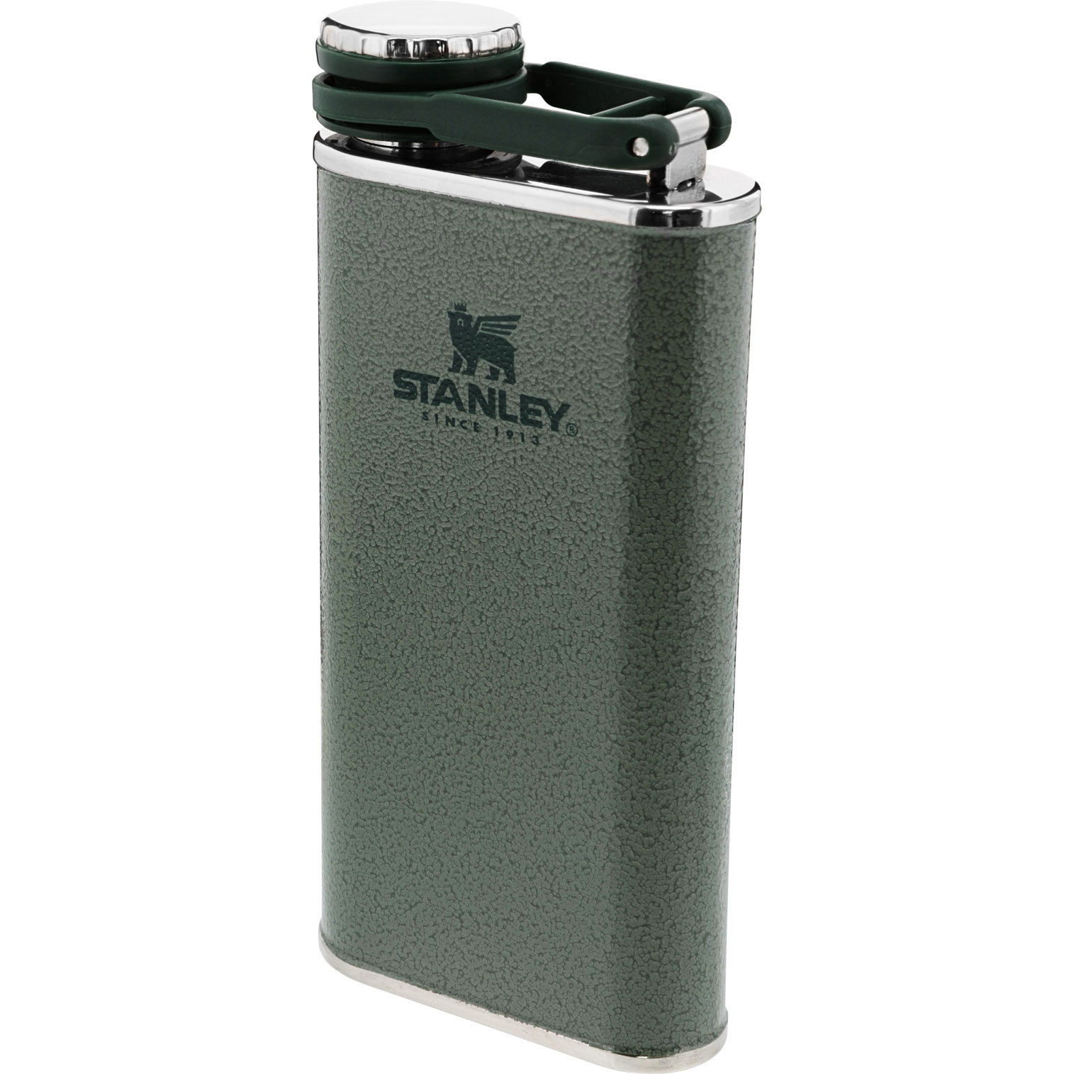 Stanley Classic Hip Flask | 8oz Vacuum Insulated Hammertone Green | RT0358169