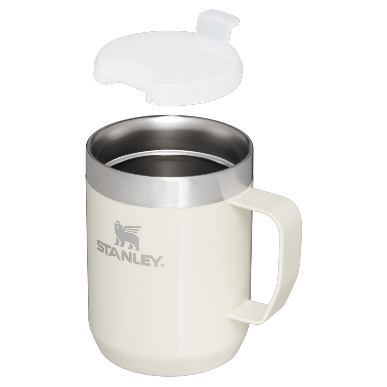 Stanley Classic Legendary Camp Mug | 12 OZ | Travel Tumbler Cream Gloss | GP2740639