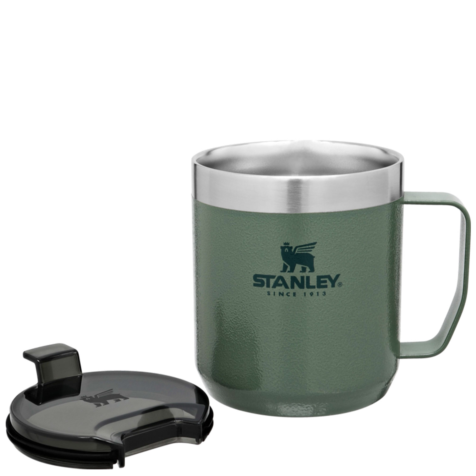 Stanley Classic Legendary Camp Mug | 12 OZ | Travel Tumbler Hammertone Green | SY8310264