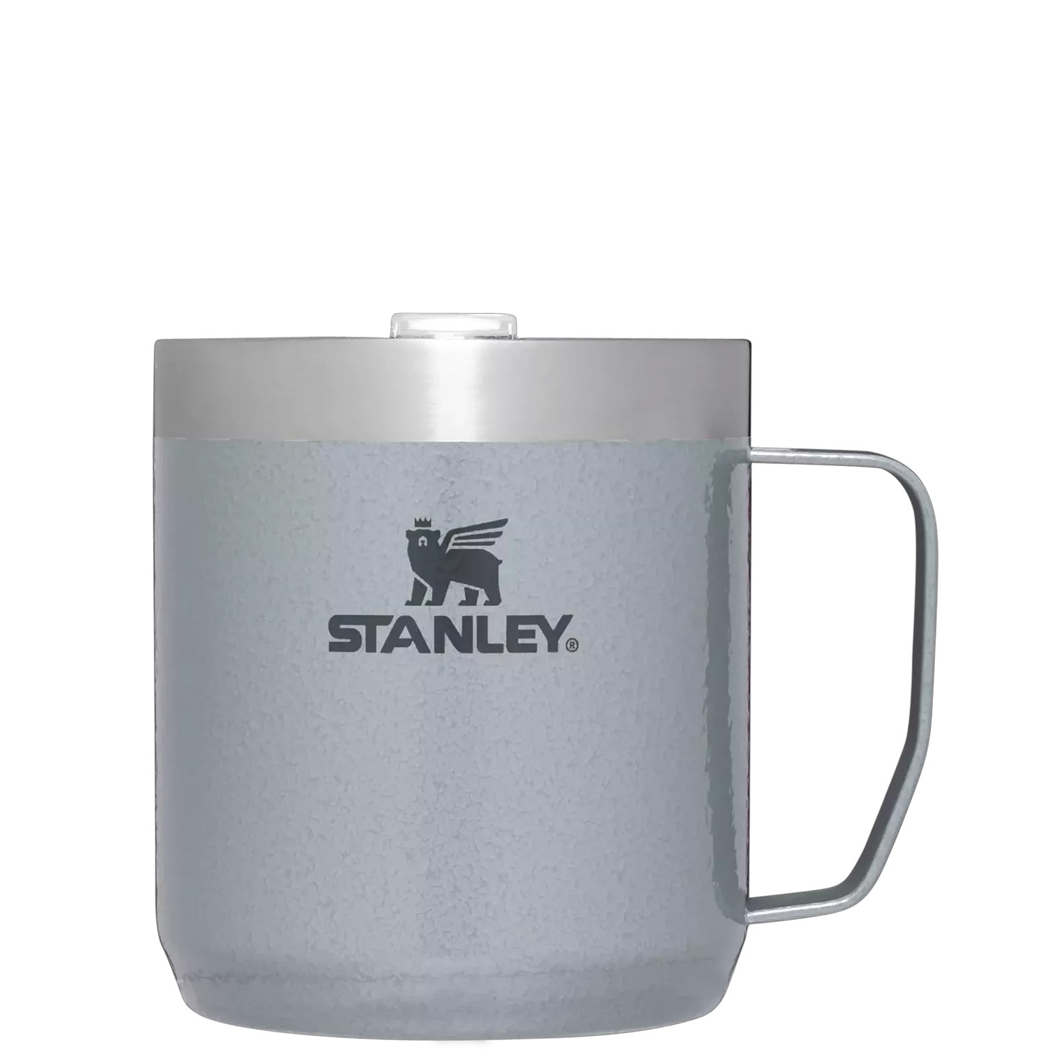 Stanley Classic Legendary Camp Mug | 12 OZ | Travel Tumbler Hammertone Silver | JB1985430