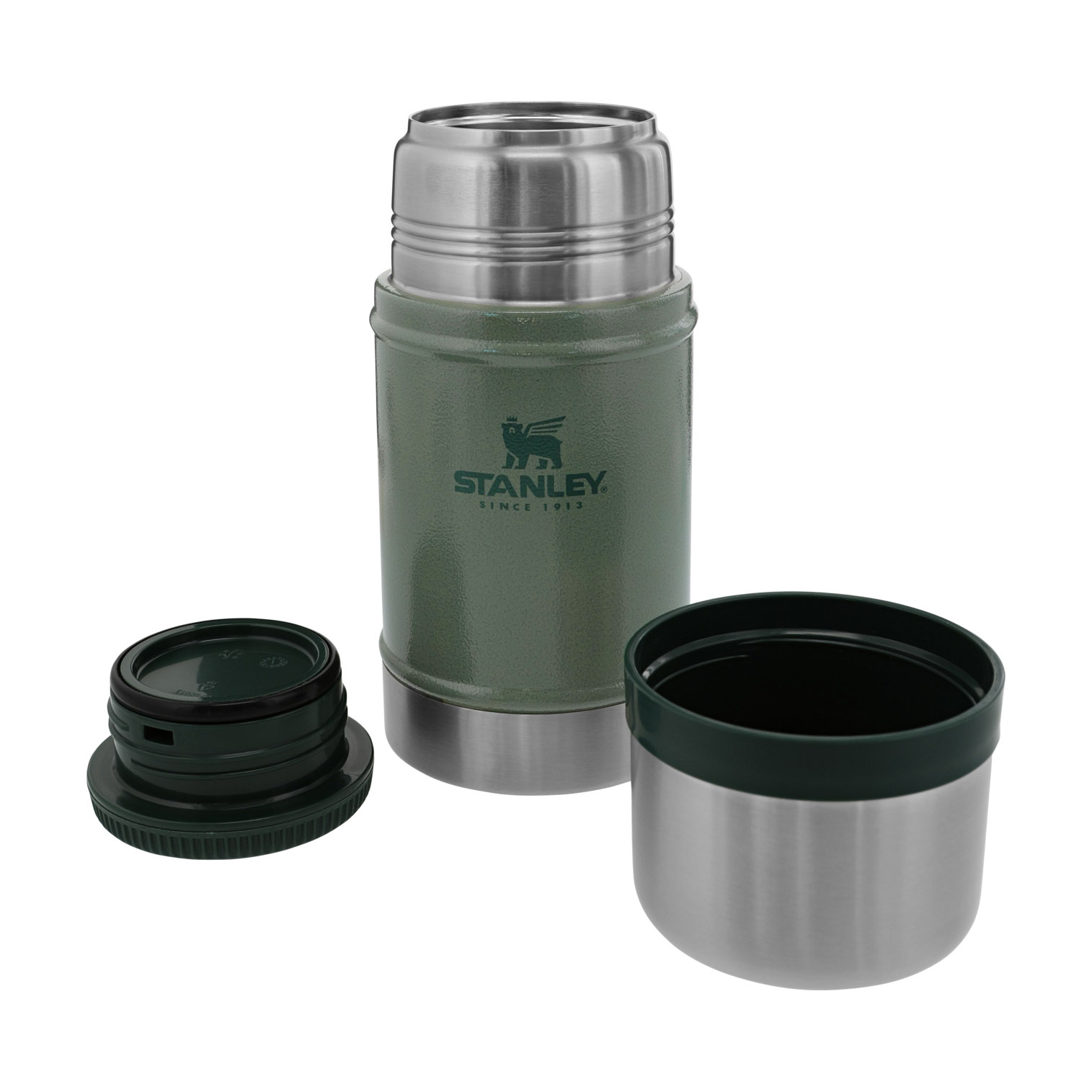 Stanley Classic Legendary Insulated Food Jar + Storage | 24oz Hammertone Green | ZB3506721