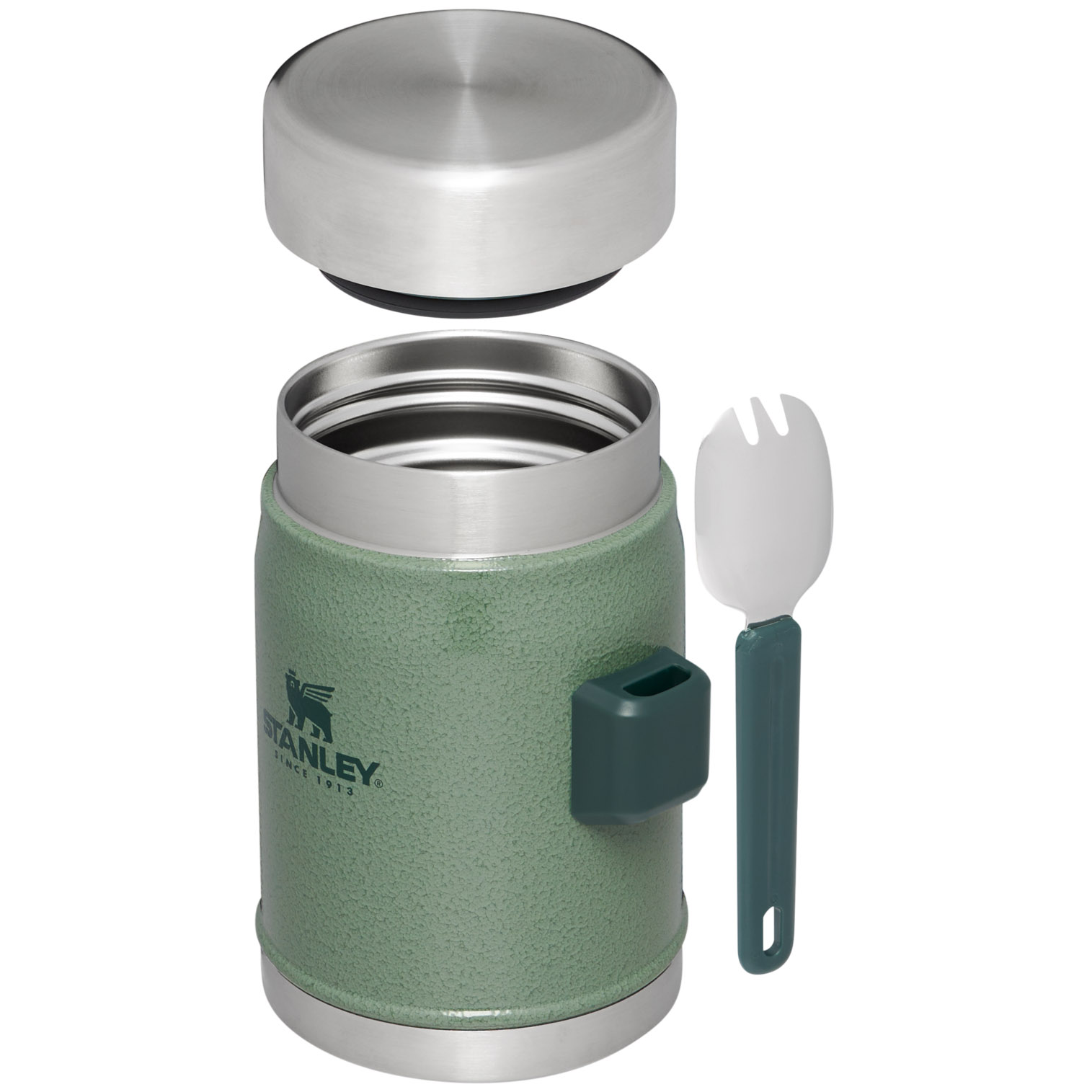 Stanley Classic Legendary Insulated Food Jar + Spork | 14 OZ Hammertone Green | HL0532176