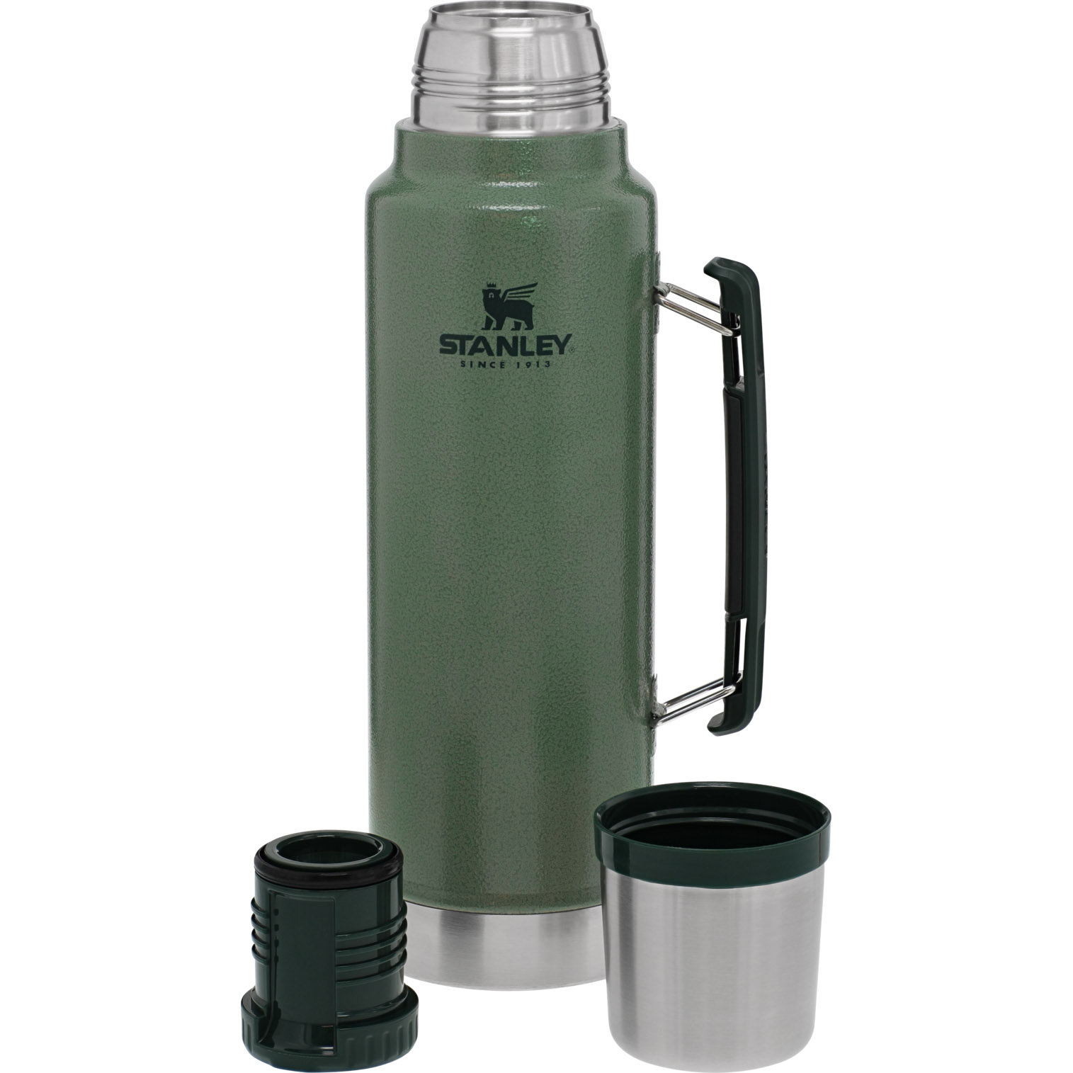 Stanley Classic Legendary Vacuum Insulated Bottle | 1.5 QT Hammertone Green | TR5794360