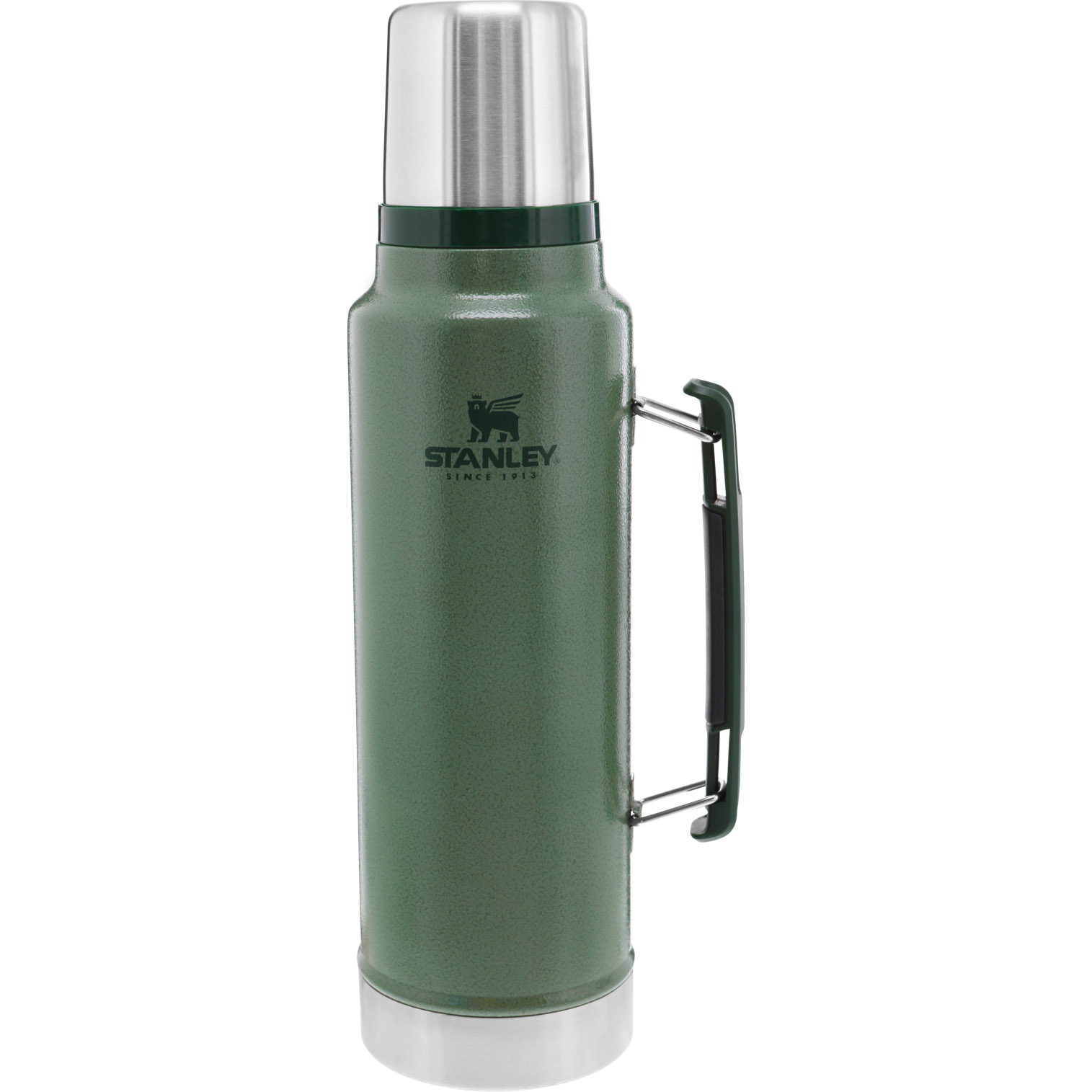 Stanley Classic Legendary Vacuum Insulated Bottle | 1.5 QT Hammertone Green | TR5794360