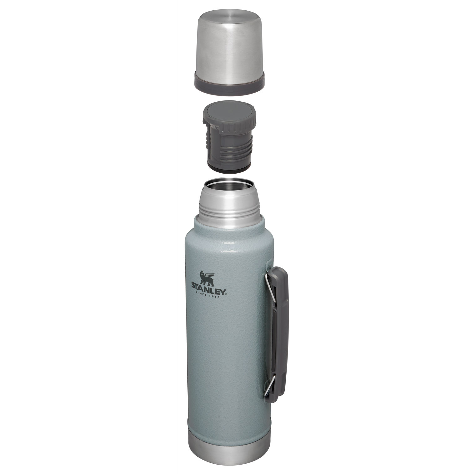 Stanley Classic Legendary Vacuum Insulated Bottle | 1.5 QT Hammertone Silver | DQ4862139