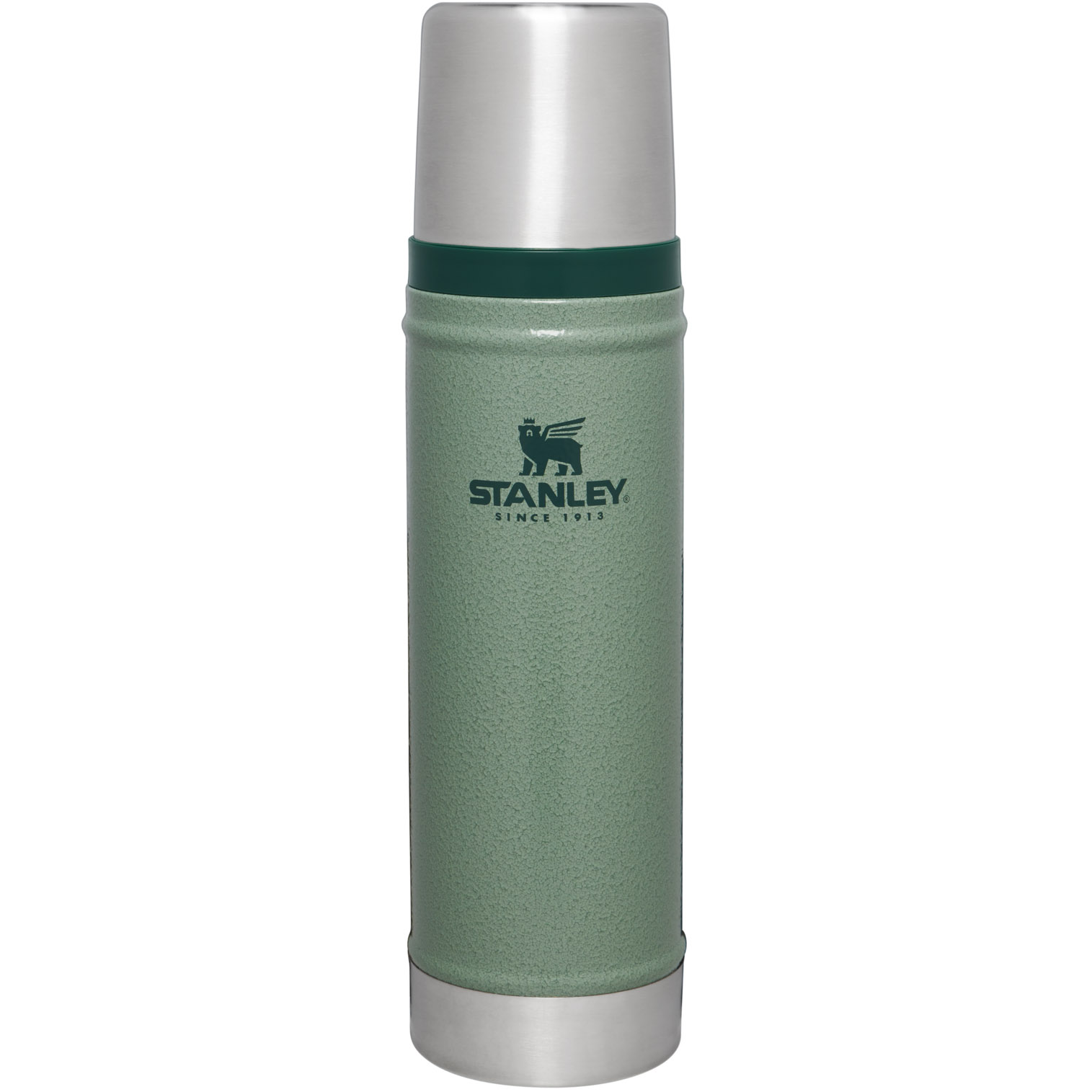 Stanley Classic Legendary Vacuum Insulated Water Bottle | 20 oz Hammertone Green | OR1625874