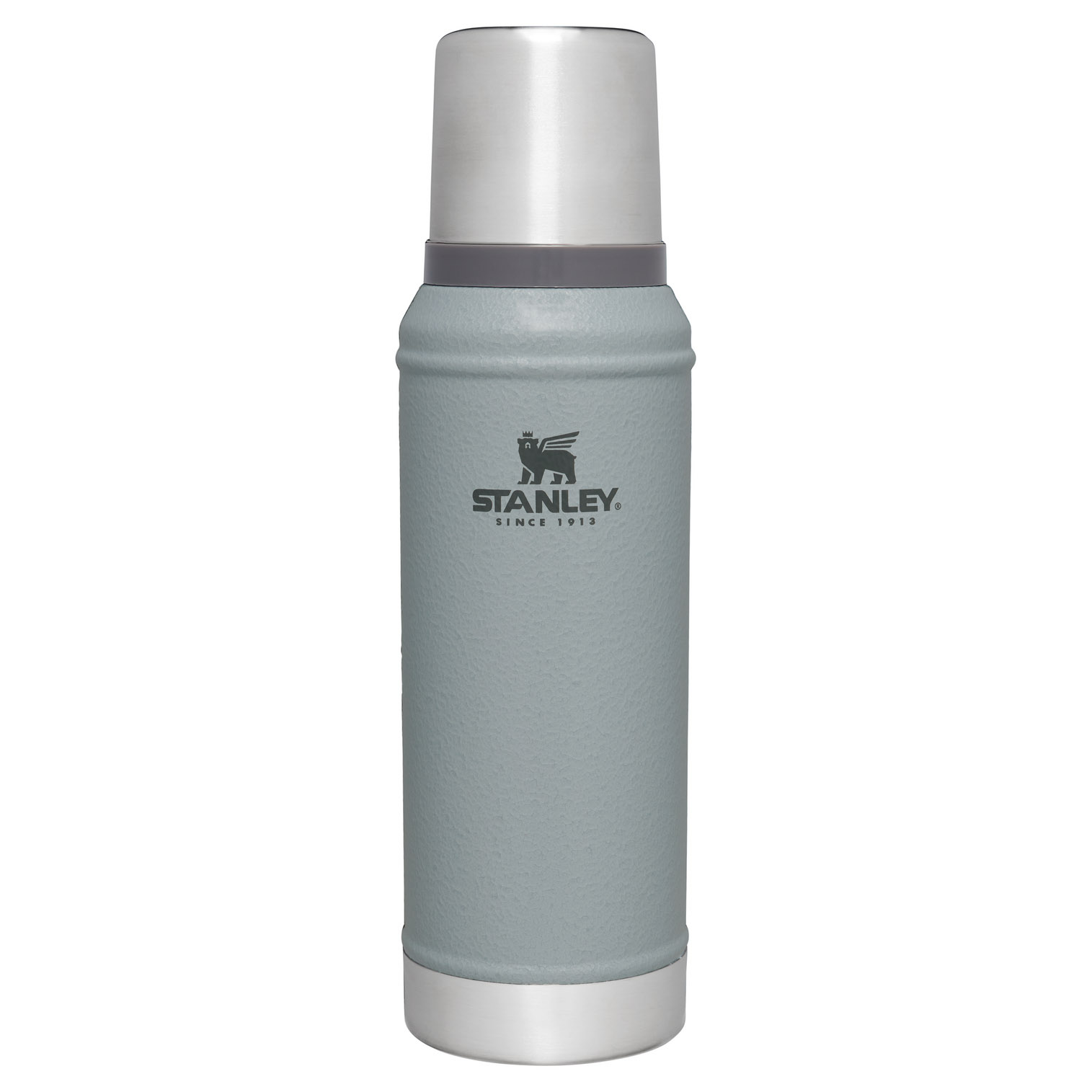 Stanley Classic Legendary Vacuum Insulated Bottle | 1.0 QT Hammertone Silver | AT0782953