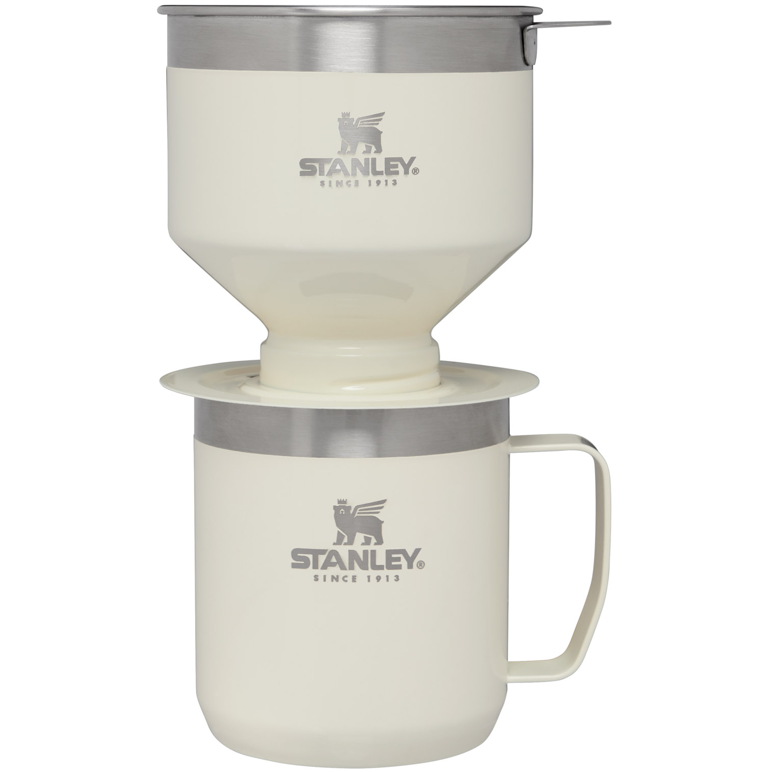 Stanley Classic Perfect-Brew Pour Over Set | Camp Coffee Maker Cream Gloss | JX5216394