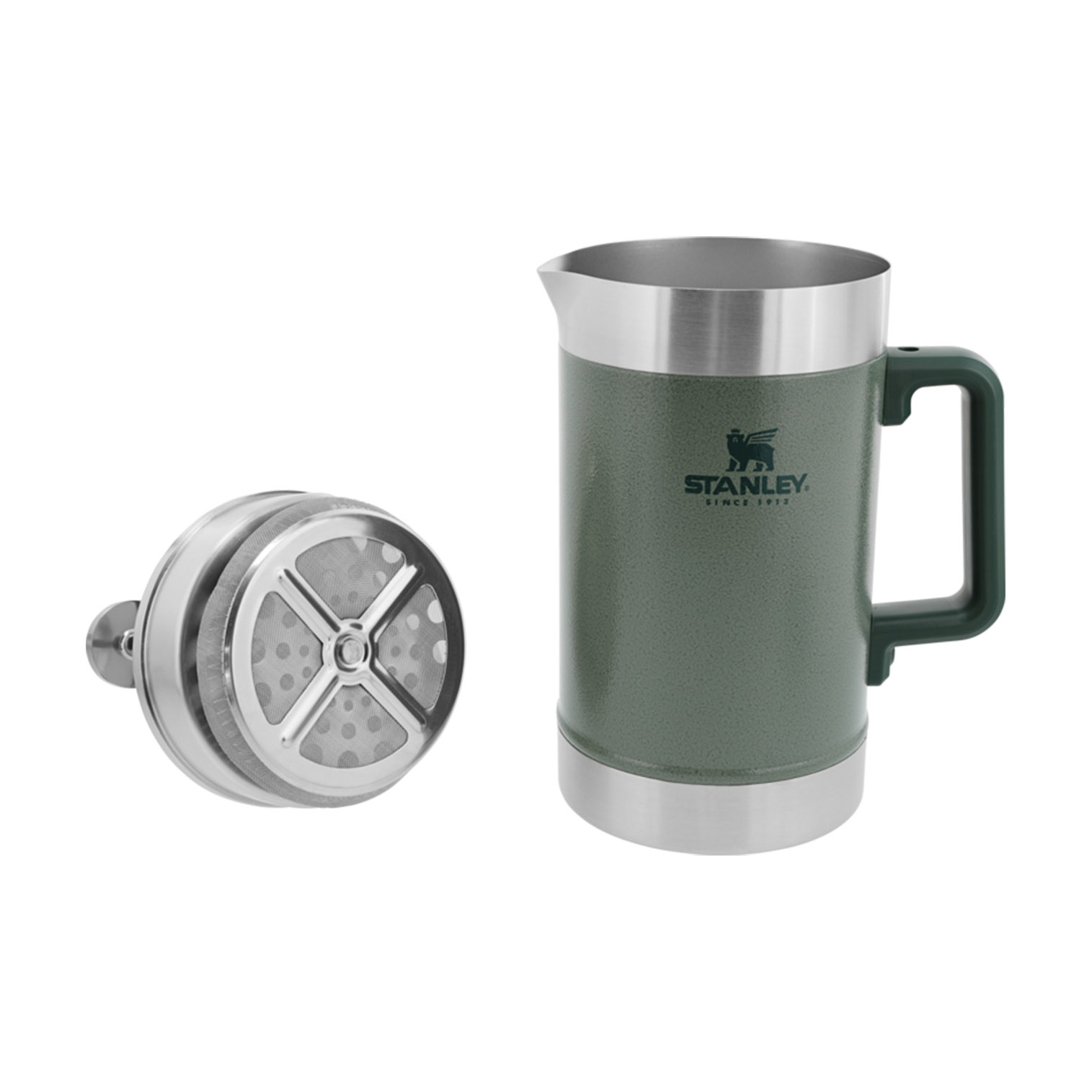 Stanley Classic Stay Hot French Coffee Press | 48oz Hammertone Green | FC4085671