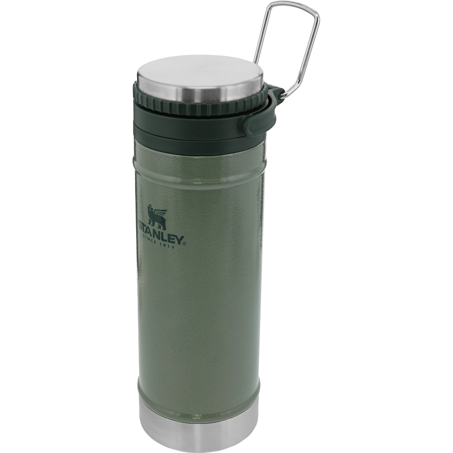 Stanley Coffee Mug w/ Integrated French Press | 16 oz Hammertone Green | WY3427896