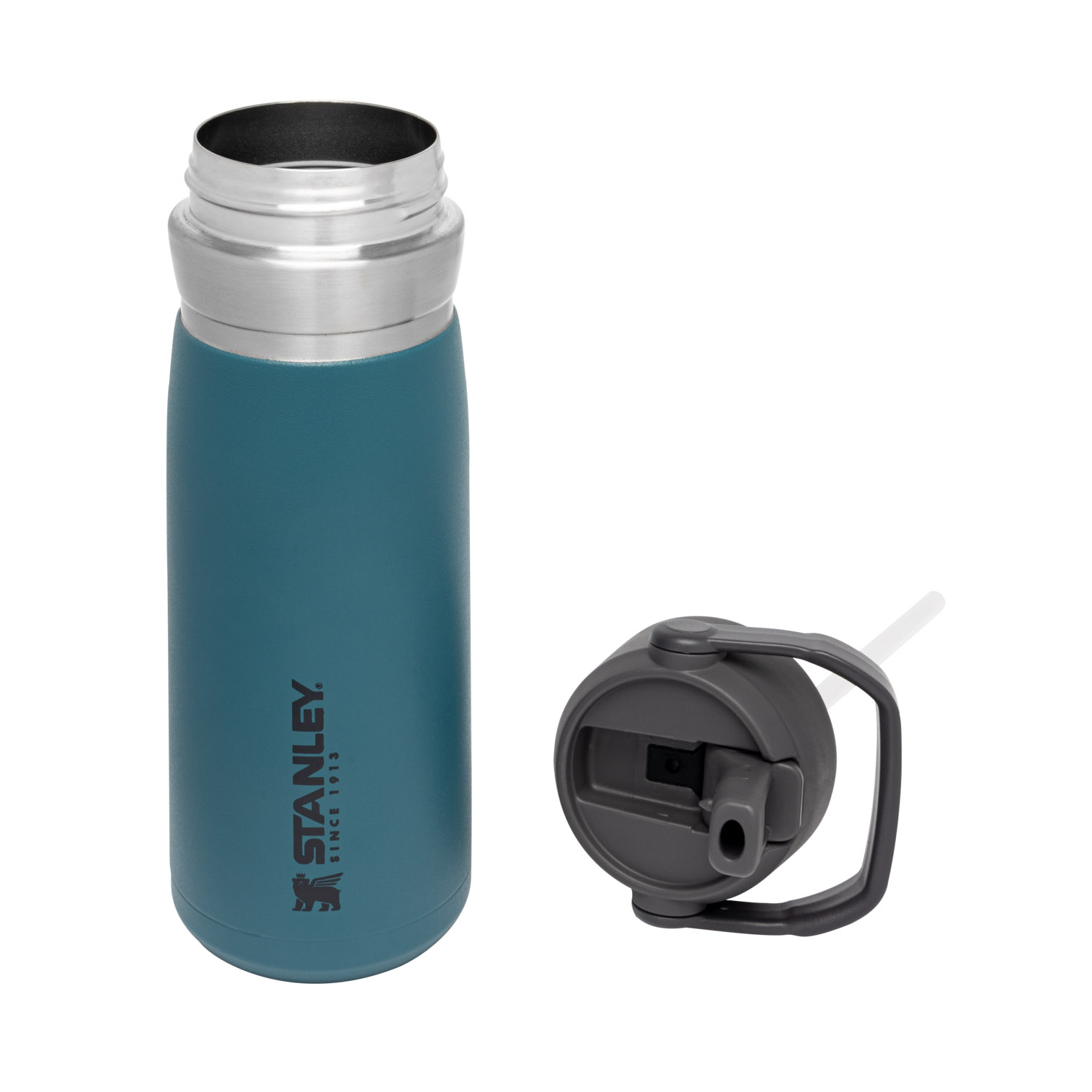 Stanley Go Flip Straw Water Bottle | 22 OZ | Insulated Bottle Lagoon | QT4259301