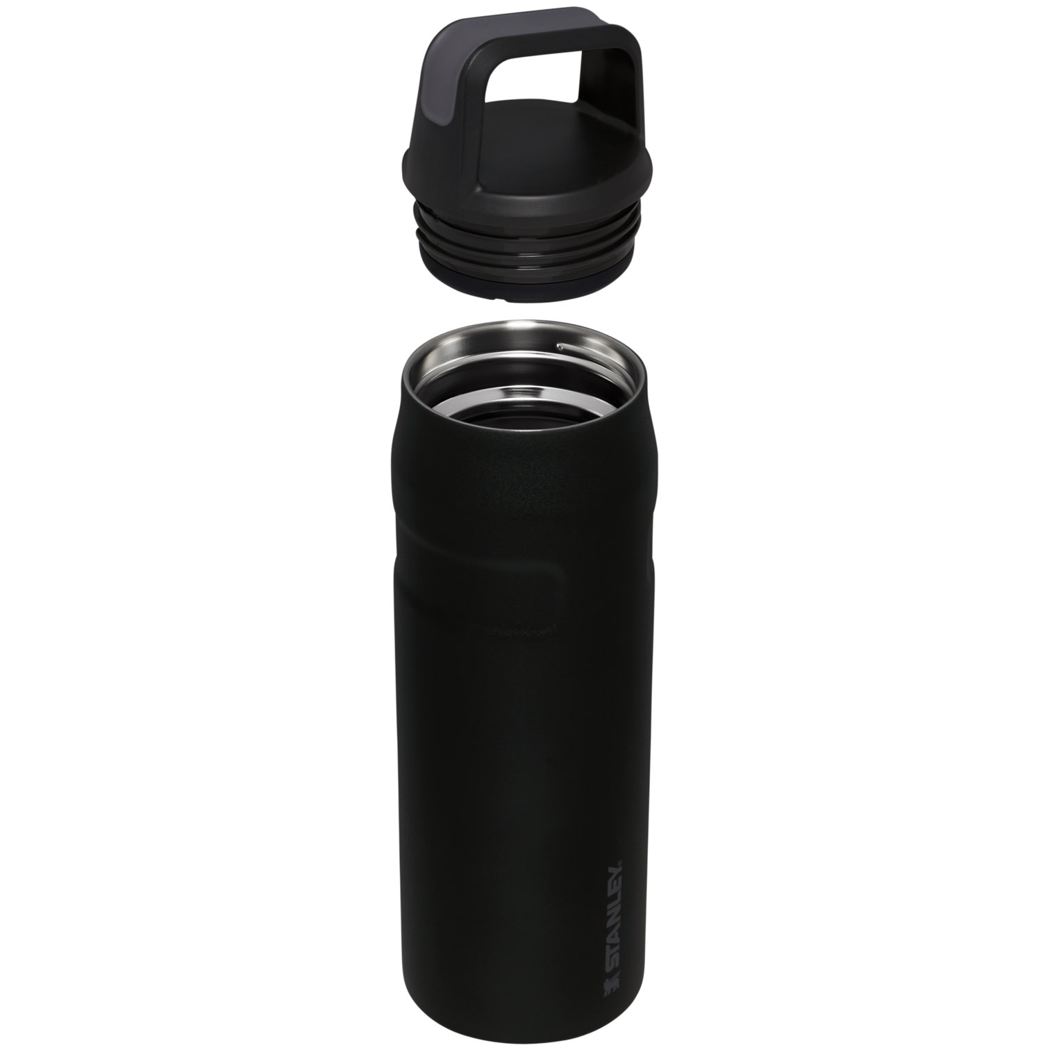 Stanley IceFlow™ Bottle with Cap and Carry+ Lid | 24 OZ Black | HC1956082