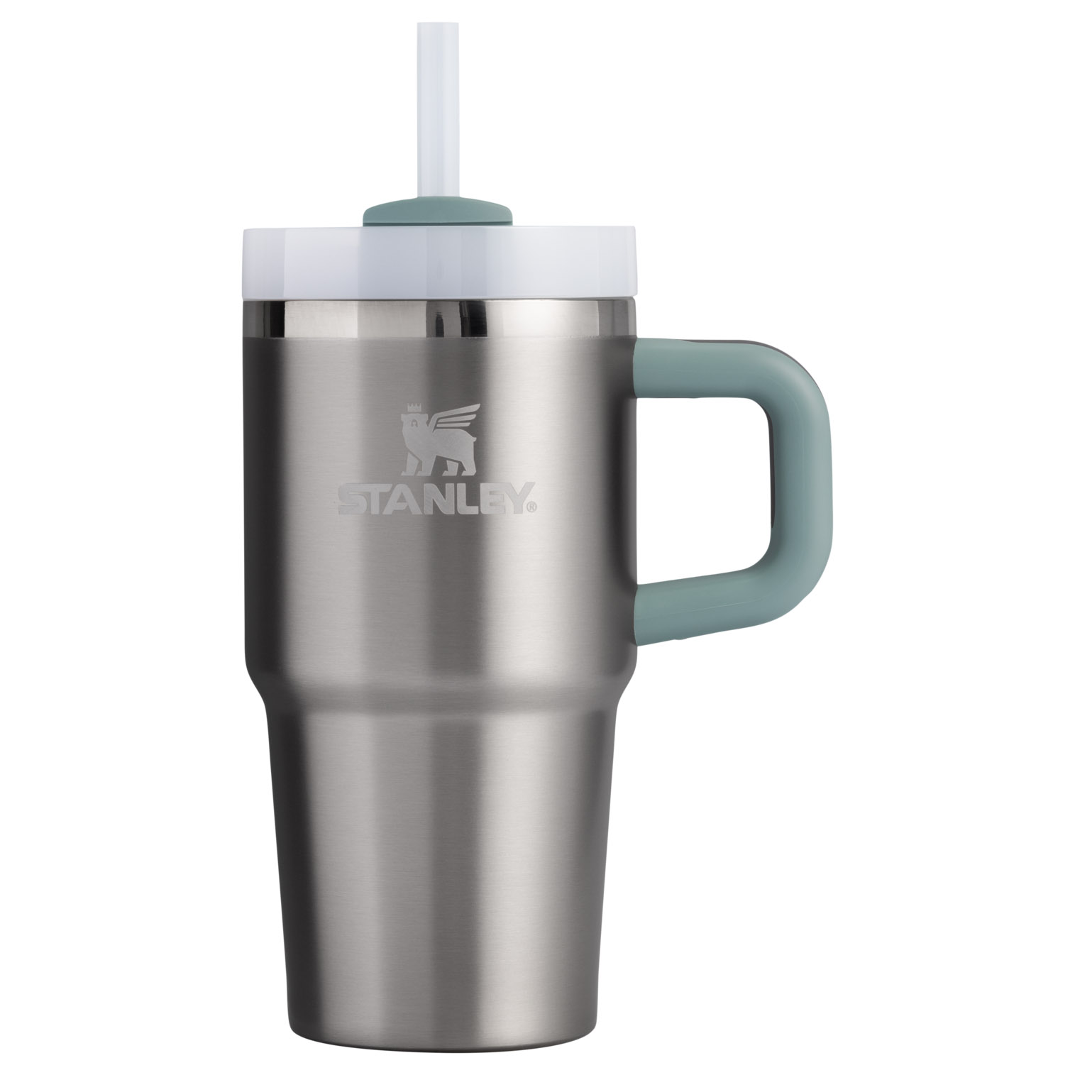 Stanley Quencher H2.0 Travel Tumbler With Handle & Straw | 20 OZ Stainless Steel Shale | ZJ5130248