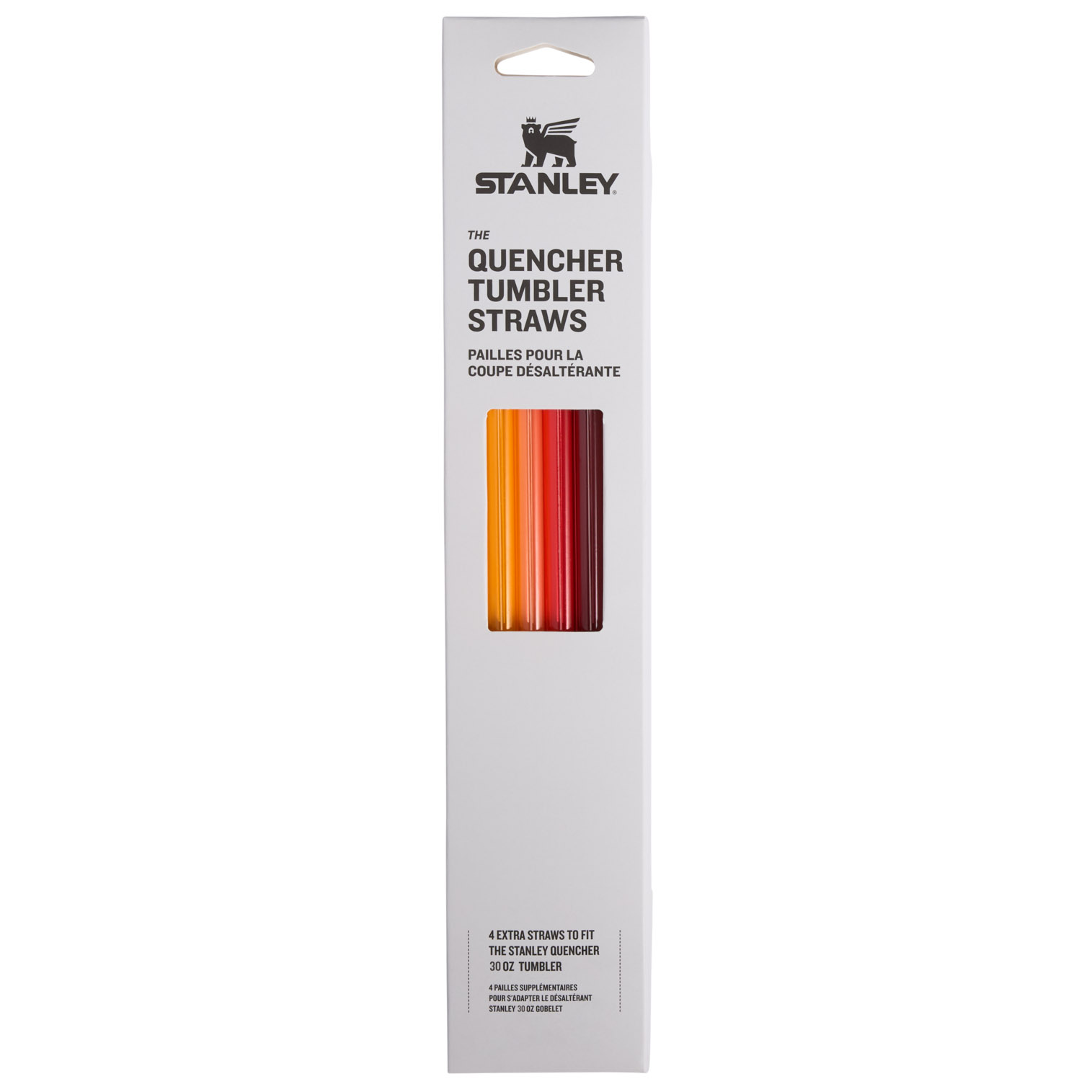 Stanley Replacement Straw 4 Pack | 30 oz Quencher Tumbler Red/Orange | RG5083174