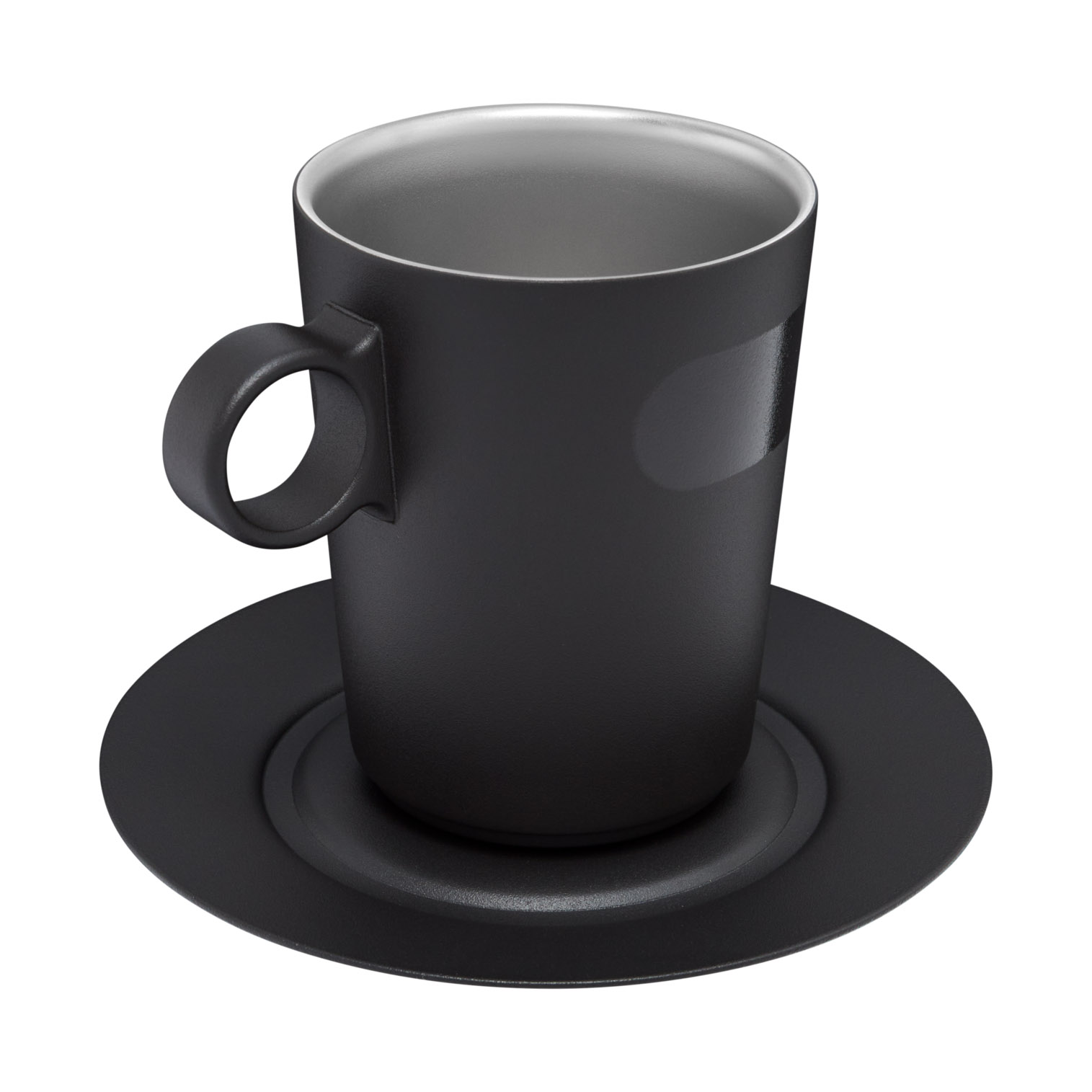 Stanley The DayBreak Café Latte Cup & Stillness Saucer | 10.6OZ Insulated Coffee Mug Matte Black | IW0495123