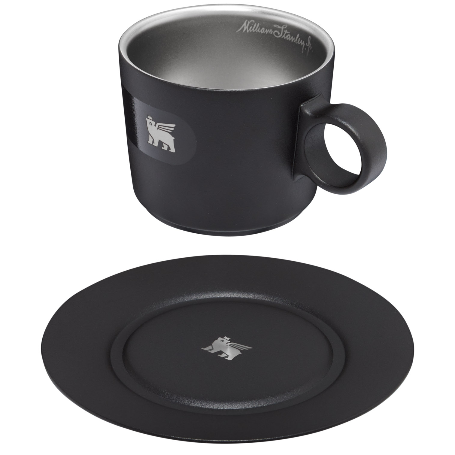 Stanley The DayBreak Cappuccino Cup & Stillness Saucer | 6.5 OZ Foundry Black | LE8093576