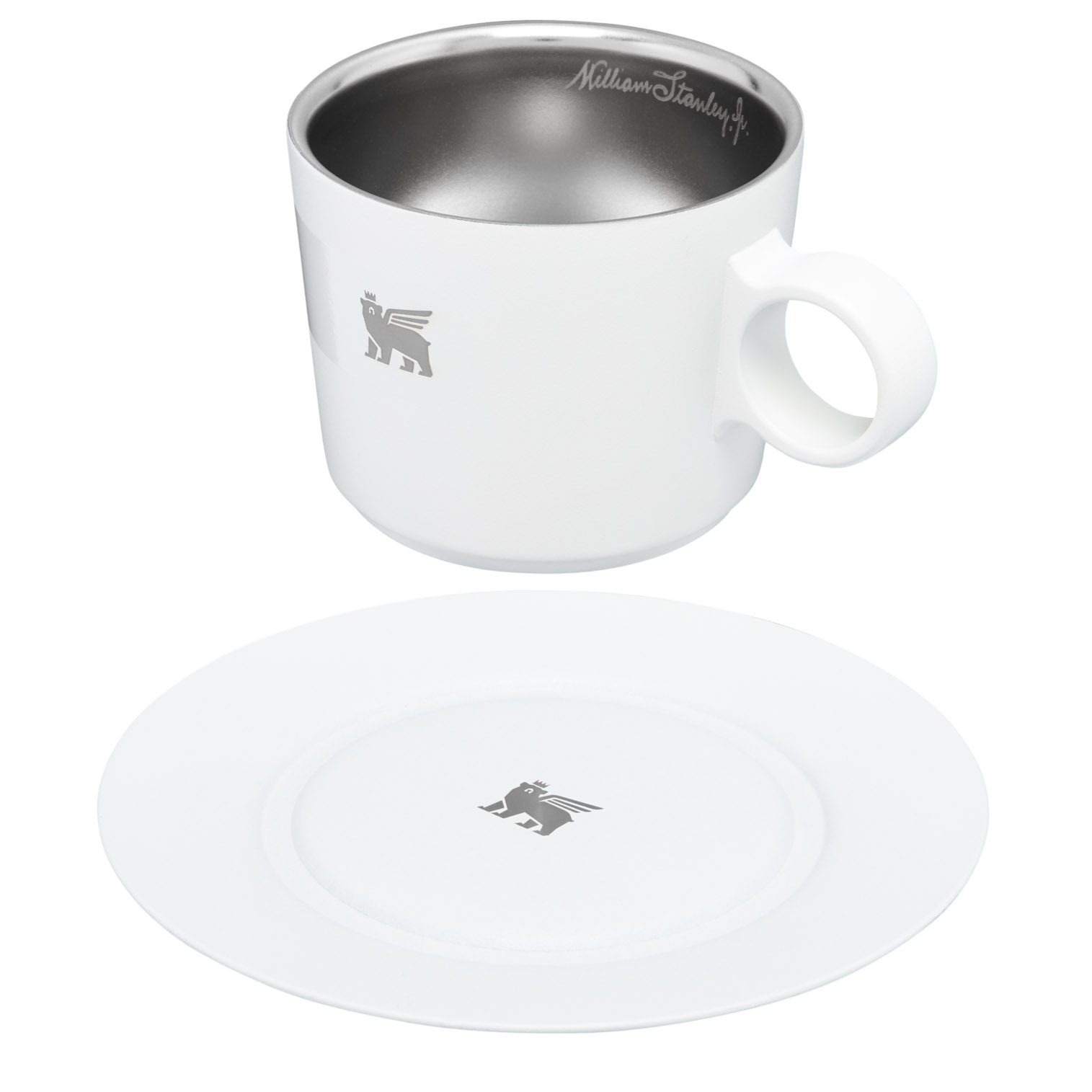 Stanley The DayBreak Cappuccino Cup & Stillness Saucer | 6.5 OZ Pale Stone | KP4928367