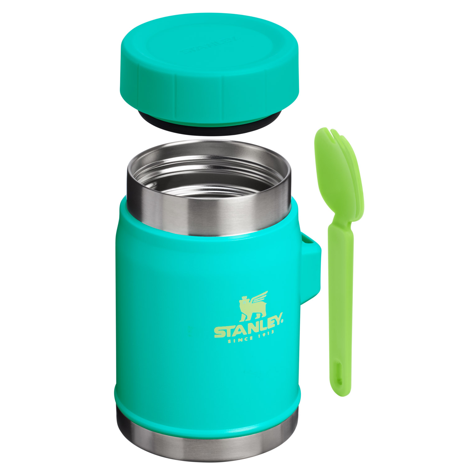 Stanley The Heat Wave Classic Legendary Food Jar + Spork | 14 OZ Tropical Teal | VH0195432