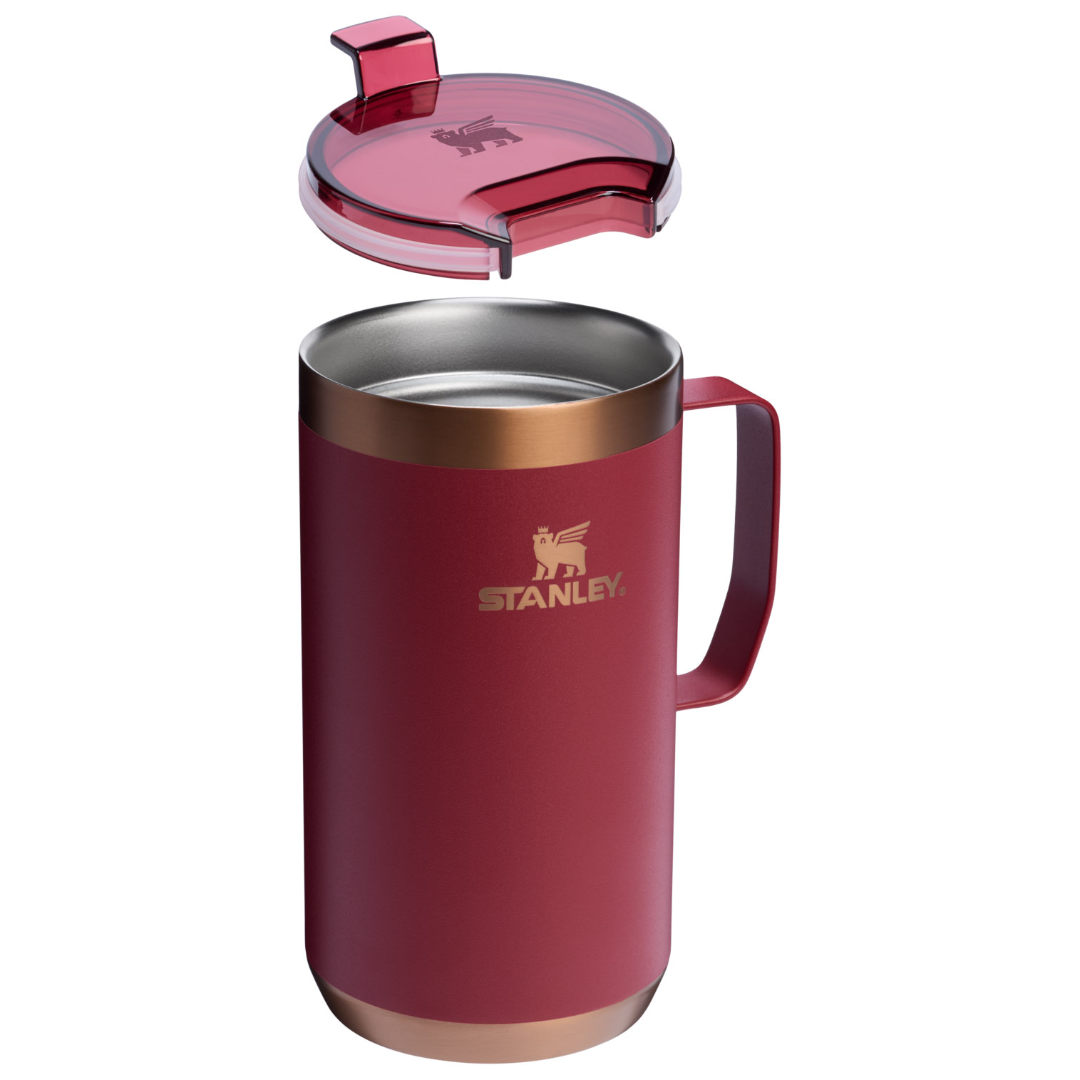 Stanley The Holiday Stay Hot Camp Mug Set | 24 OZ Gilded Pomegranate/Gilded Marshmallow | MJ6537920