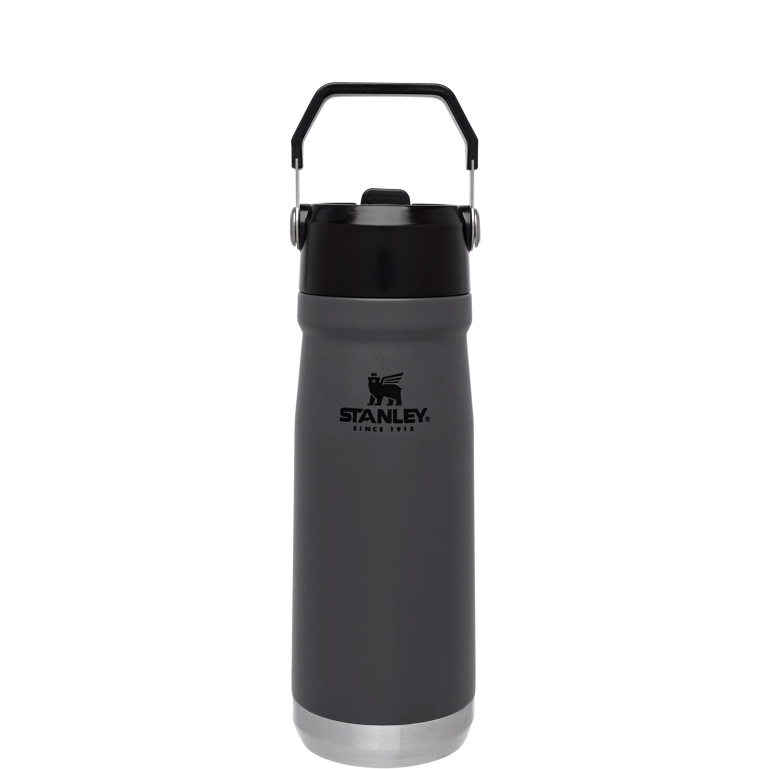 Stanley The IceFlow Flip Straw Water Bottle | 22 OZ | Insulated Bottle | Stanl Charcoal | JM6049873