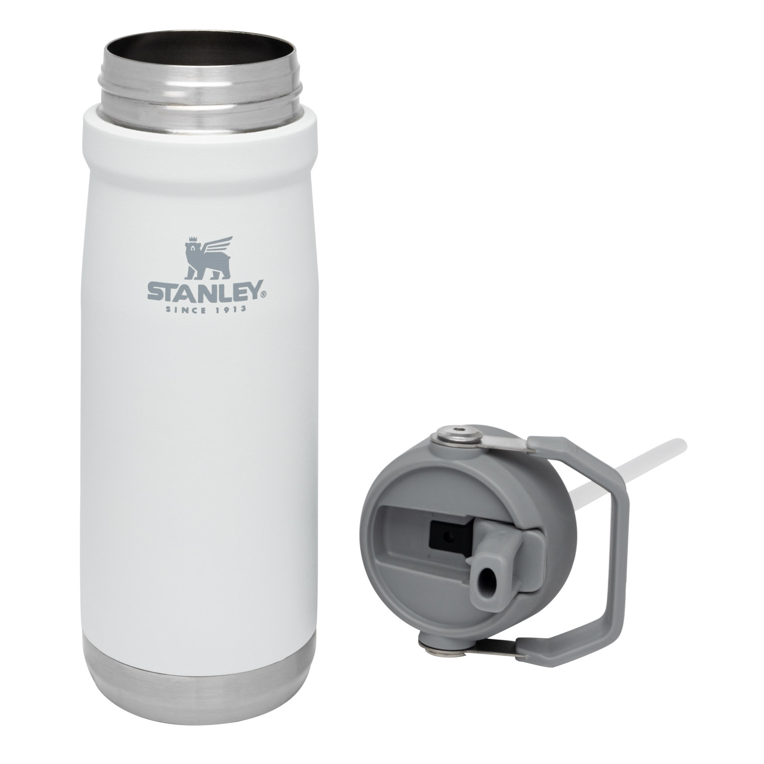 Stanley The IceFlow Flip Straw Water Bottle | 22 OZ | Insulated Bottle | Stanl Polar | ZN1326407