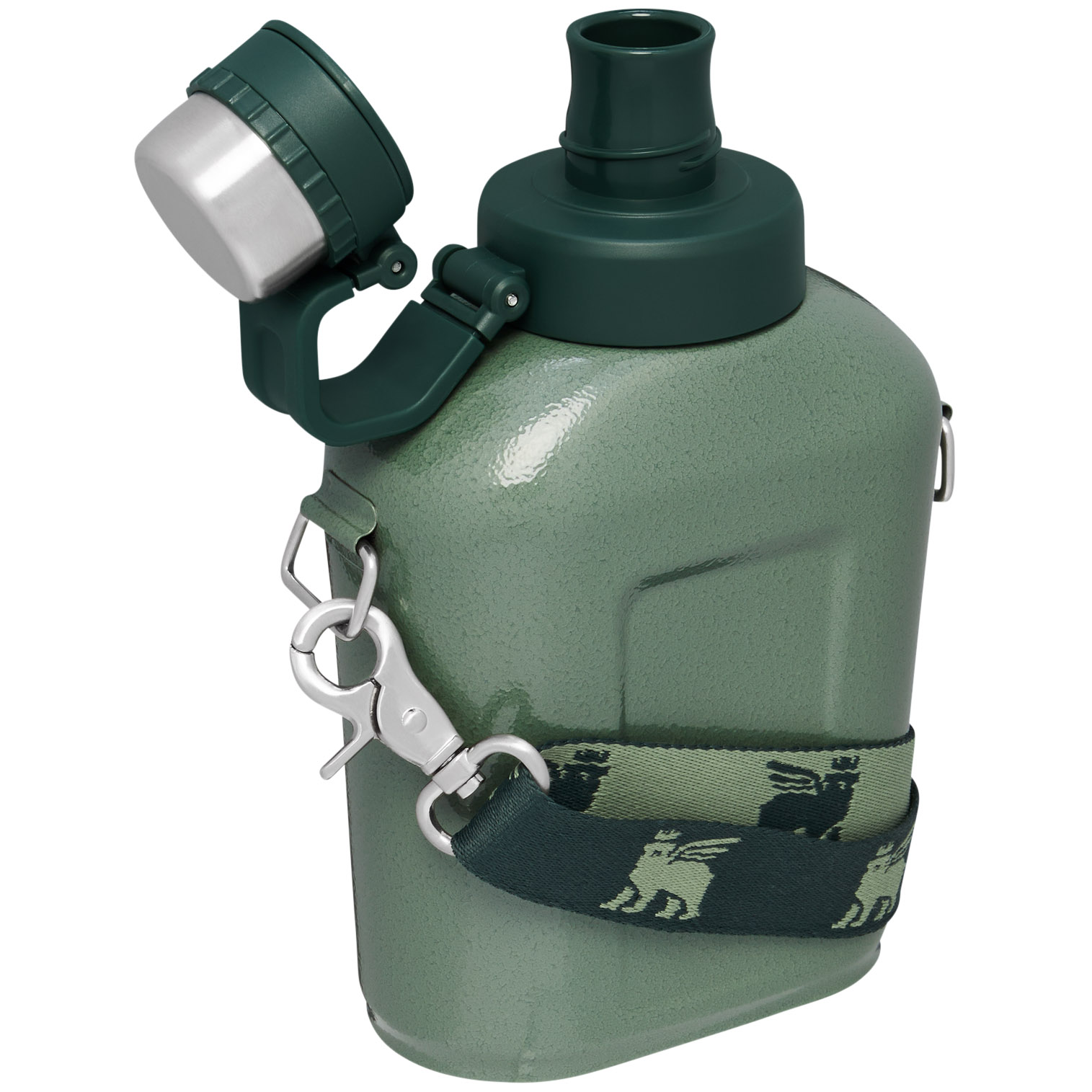 Stanley The Legendary Classic Insulated Canteen | 1.1QT Hammertone Green | TS4578326